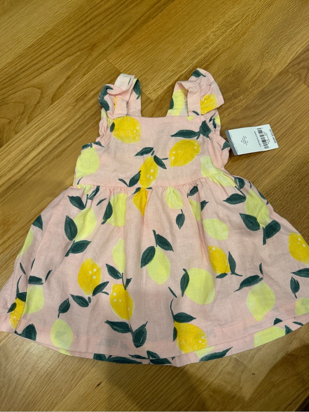 Carter's Pink Dress with Yellow Lemon Print